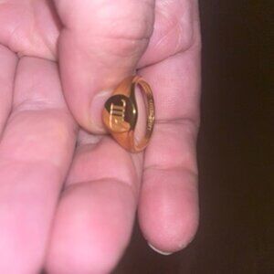Taylor Swift TTPD Ring 18K Yellow Gold Plated Official Merch Size 9